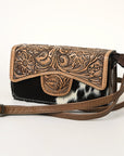 ADBG681A American Darling Hand Tooled Hair On Genuine Leather Women Bag Western Handbag Purse