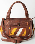 American Darling Hair On Genuine Leather Women Bag Western Handbag Purse