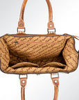 American Darling ADBG688 Tote Hand Tooled Hair-On Genuine Leather Women Bag Western Handbag Purse