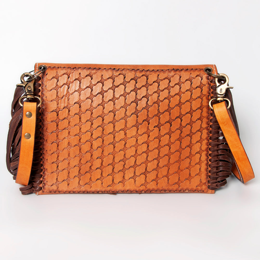 American Darling Envelope Hand Tooled Genuine Leather Women Bag Western Handbag Purse