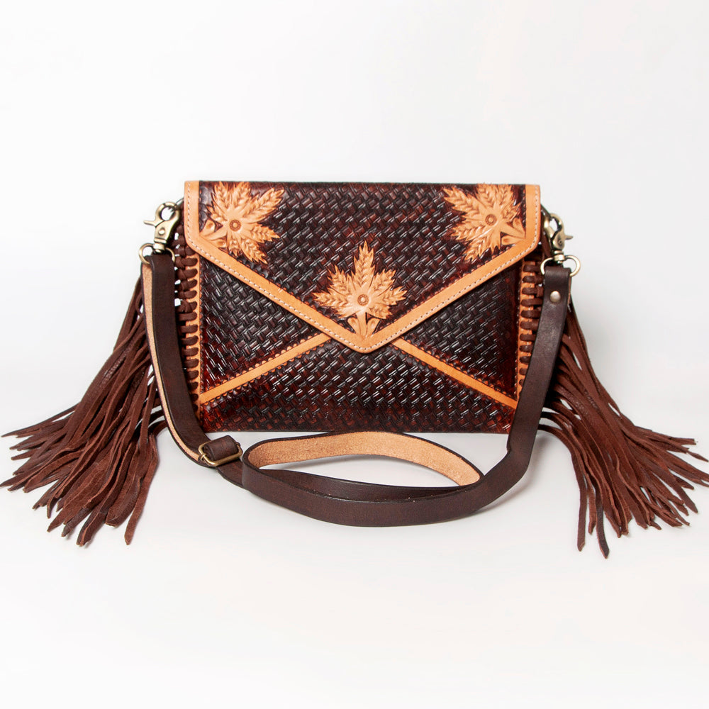 American Darling Envelope Hand Tooled Genuine Leather Women Bag Western Handbag Purse