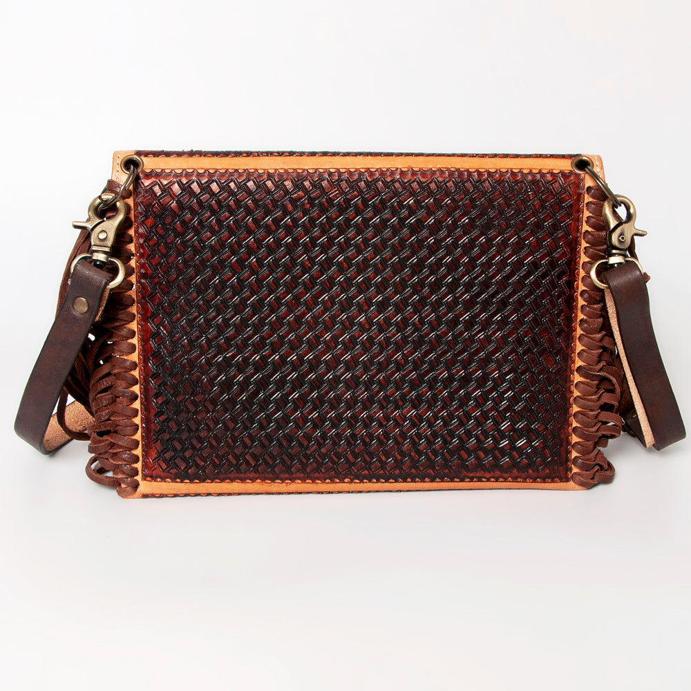 American Darling Envelope Hand Tooled Genuine Leather Women Bag Western Handbag Purse