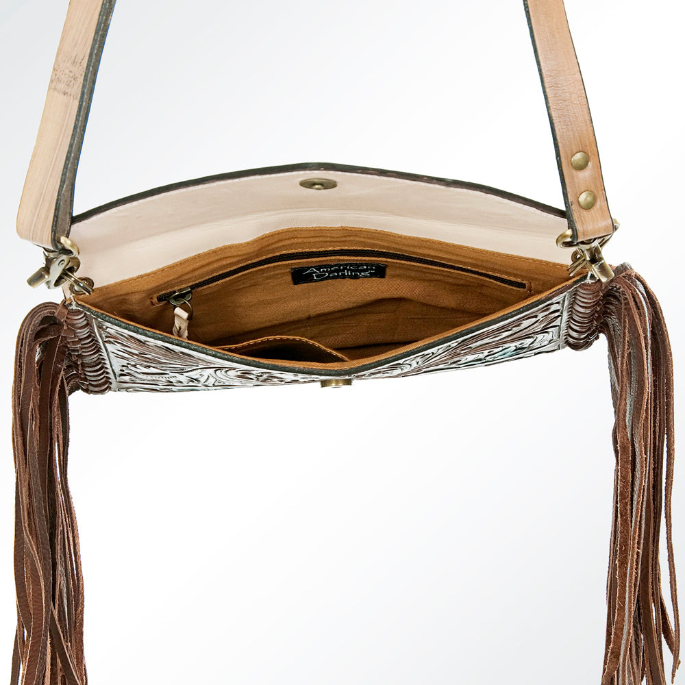 American Darling Envelope Hand Tooled Genuine Leather Women Bag Western Handbag Purse