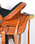 COMFYTACK Western Kids Youth Children Miniature Pony Saddle Leather Trail Tack