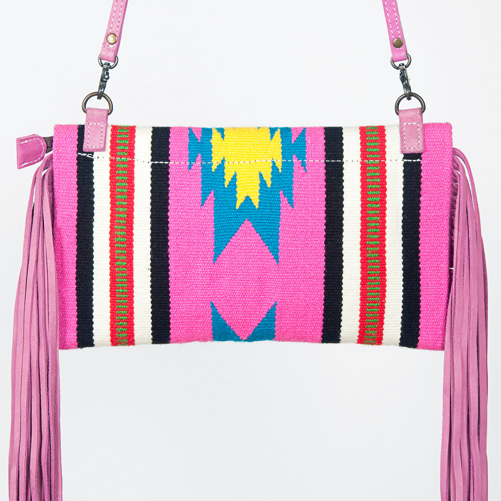 American Darling Hand Tooled Saddle Blanket Genuine Leather Women Bag Western Handbag Purse