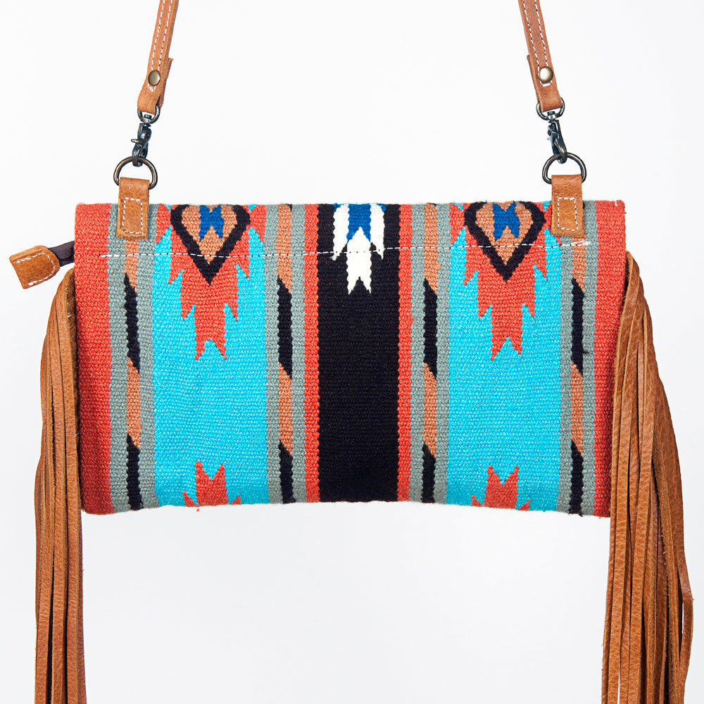 American Darling Hand Tooled Saddle Blanket Genuine Leather Women Bag Western Handbag Purse
