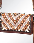 American Darling ADBG486A Wallet Hand Tooled Genuine Leather Women Bag Western Handbag Purse