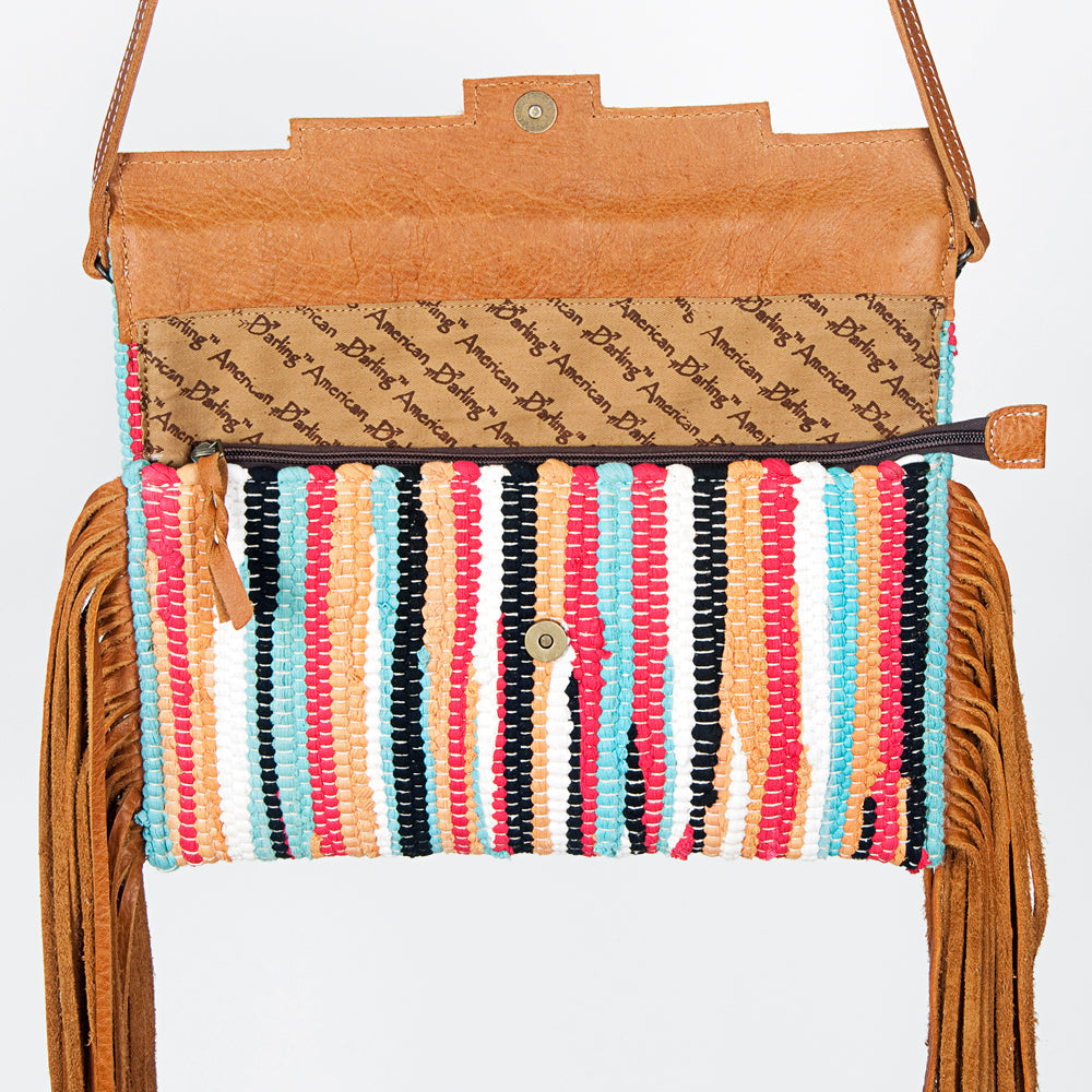 American Darling Hand Tooled Saddle Blanket Genuine Leather Women Bag Western Handbag Purse