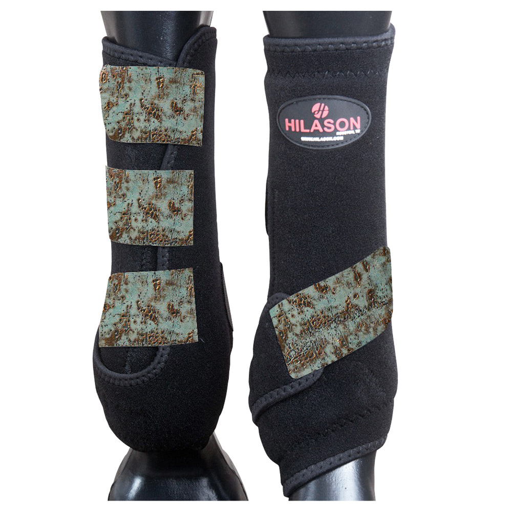 HILASON L M S Horse Front Leg Sport Boots| Printed Sport Boots| Horse Boots