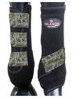 HILASON L M S Horse Rear Hind Leg Sport Boots Printed Hind Rear Leg Boots