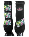 HILASON L M S Horse Rear Hind Leg Sport Boots Printed Hind Rear Leg Boots