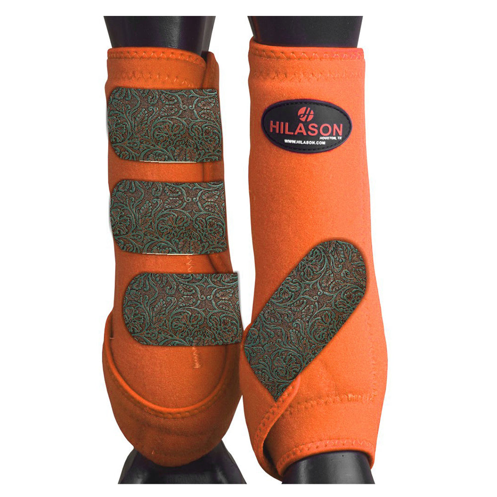 HILASON L M S Horse Front Leg Sport Boots| Printed Sport Boots| Horse Boots