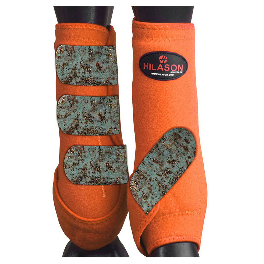 HILASON L M S Horse Front Leg Sport Boots| Printed Sport Boots| Horse Boots
