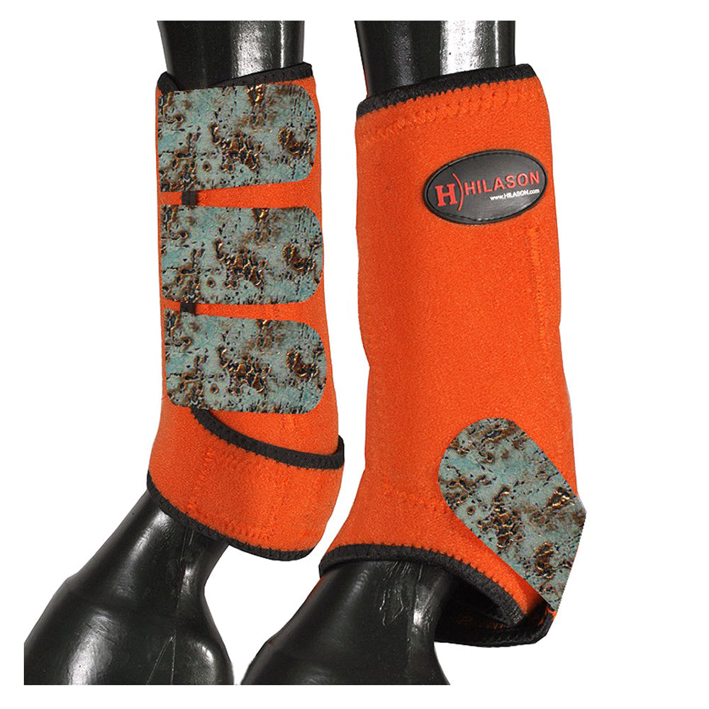 HILASON L M S Horse Front Leg Sport Boots| Printed Sport Boots| Horse Boots