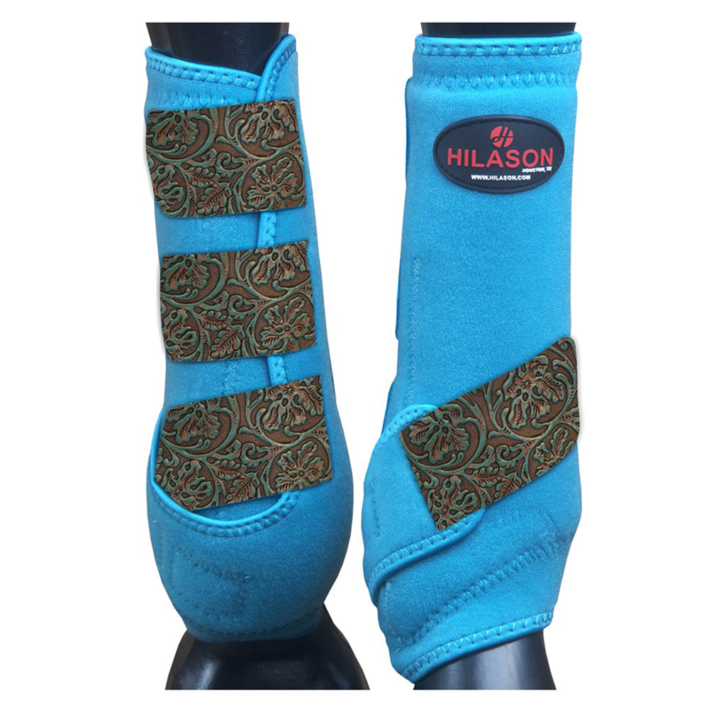 HILASON L M S Horse Front Leg Sport Boots| Printed Sport Boots| Horse Boots