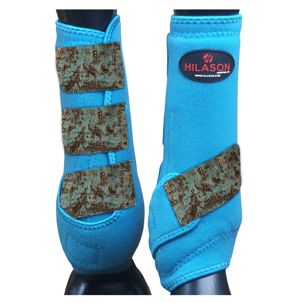 HILASON L M S Horse Front Leg Sport Boots| Printed Sport Boots| Horse Boots