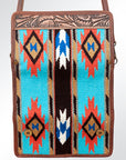 American Darling ADBG486A Wallet Hand Tooled Genuine Leather Women Bag Western Handbag Purse