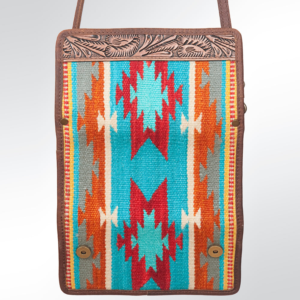 American Darling ADBG486A Wallet Hand Tooled Genuine Leather Women Bag Western Handbag Purse