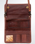 American Darling ADBG486A Wallet Hand Tooled Genuine Leather Women Bag Western Handbag Purse