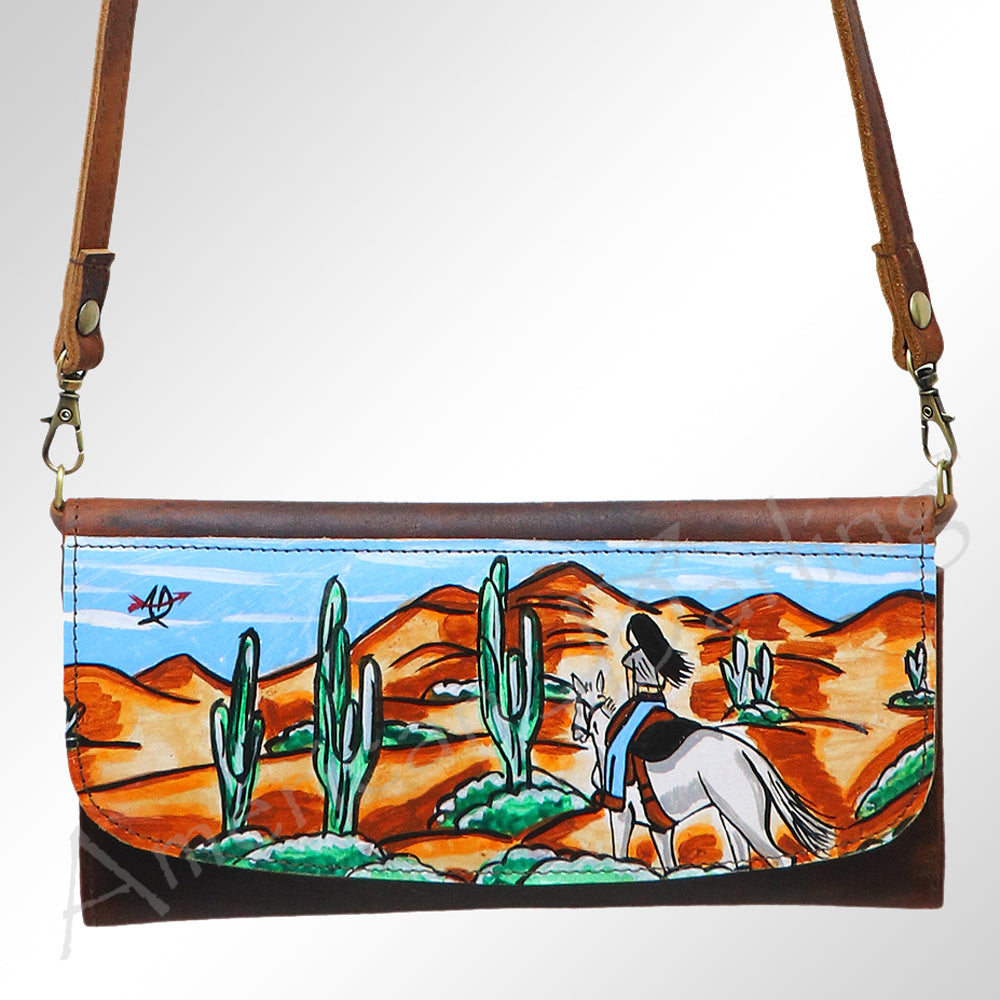 American Darling Wallet Genuine Leather Women Bag Western Handbag Purse