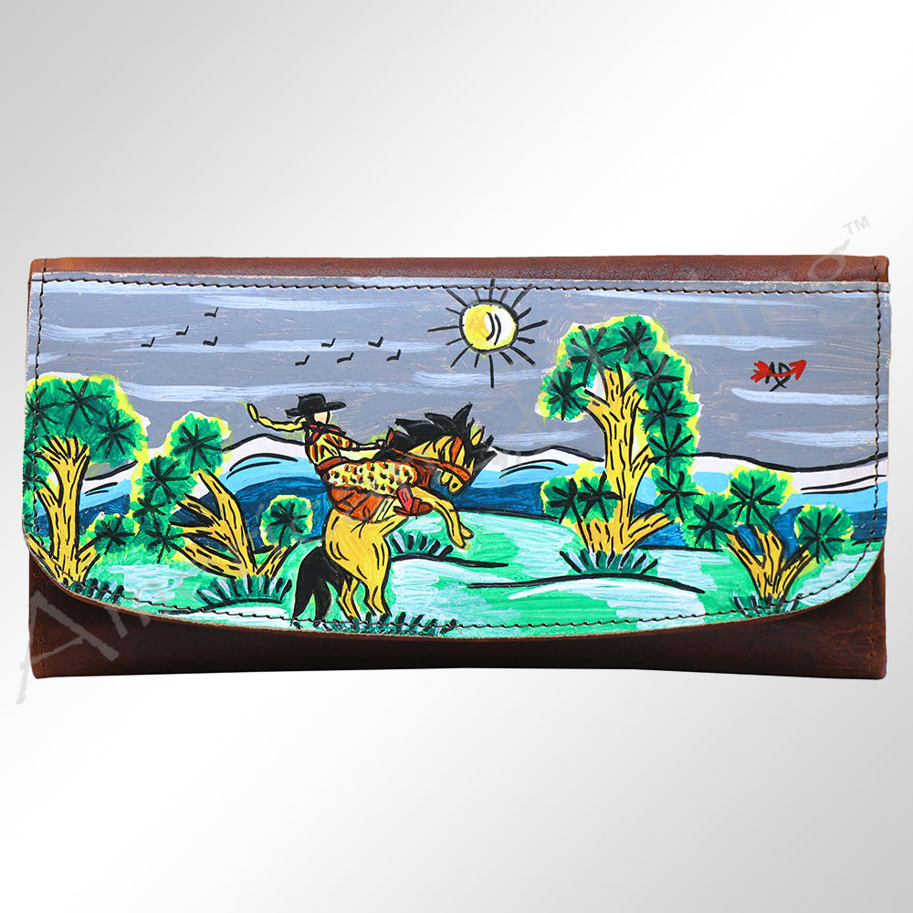 American Darling Wallet Genuine Leather Women Bag Western Handbag Purse