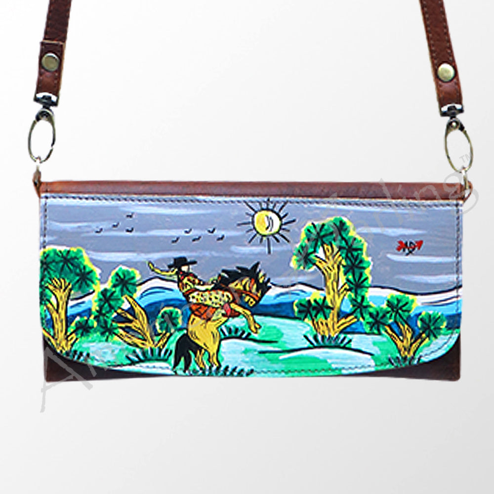 American Darling Wallet Genuine Leather Women Bag Western Handbag Purse