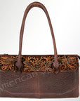 American Darling ADBGZ384 Tote Hand Tooled Genuine Leather Women Bag Western Handbag Purse