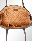 American Darling ADBGZ384 Tote Hand Tooled Genuine Leather Women Bag Western Handbag Purse