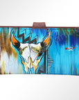 American Darling Wristlet Genuine Leather Women Bag Western Handbag Purse