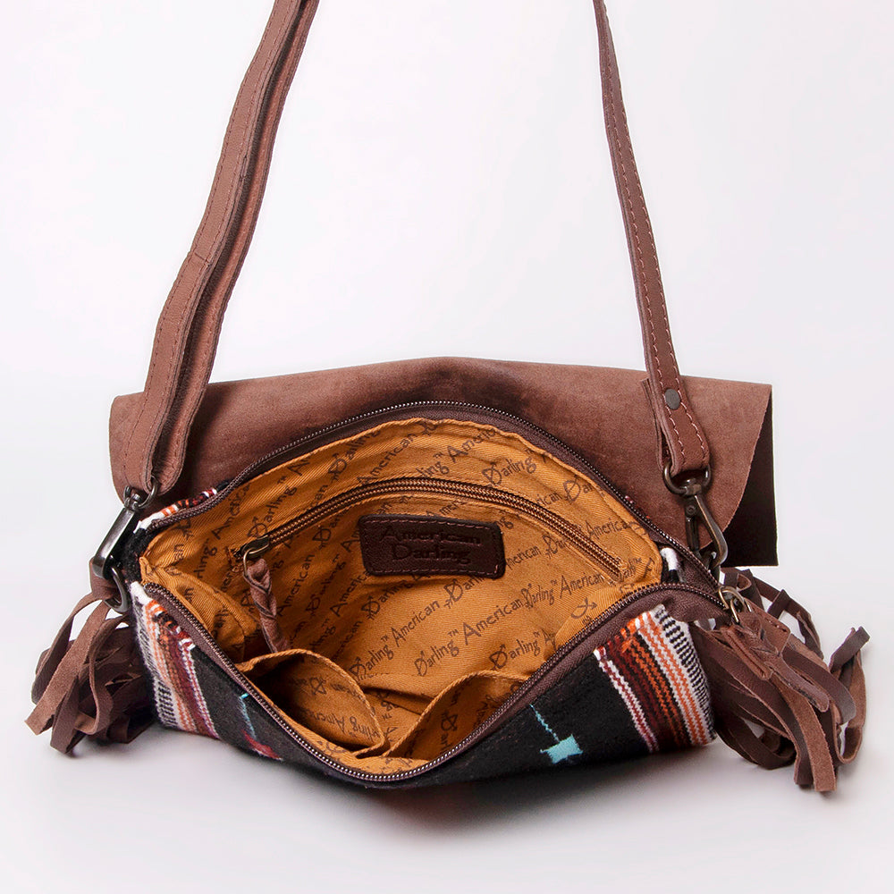 American Darling Cross Body Saddle Blanket Genuine Leather Women Bag Western Handbag Purse