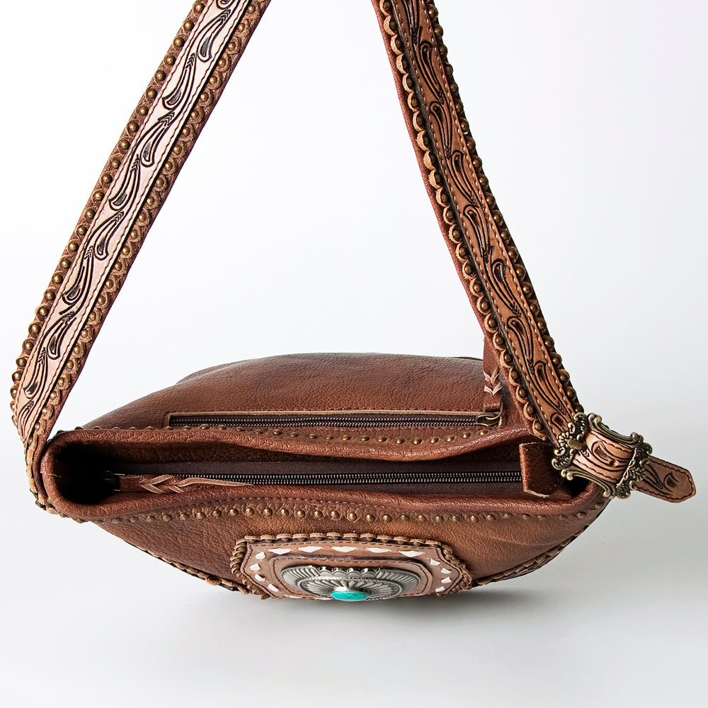 American Darling Hand Tooled Genuine Leather Women Bag Western Handbag Purse