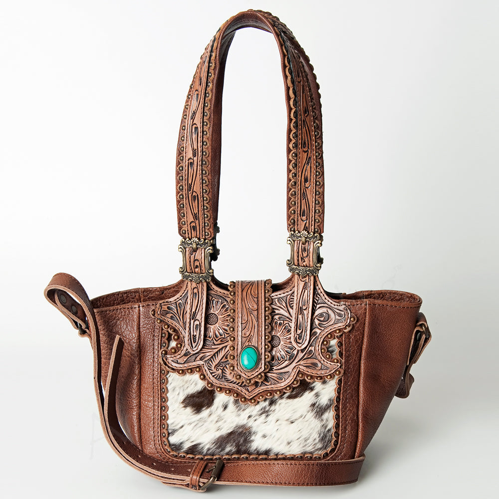 American Darling Hand Tooled Genuine Leather Women Bag Western Handbag Purse