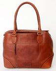 American Darling Tote Hand Tooled Hair On Genuine Leather Women Bag Western Handbag Purse