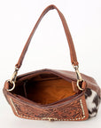 American Darling Hobo Hand Tooled Hair On Genuine Leather Women Bag Western Handbag Purse
