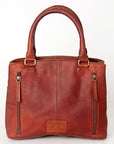 American Darling Tote Hand Tooled Hair On Genuine Leather Women Bag Western Handbag Purse