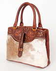 American Darling Tote Hand Tooled Hair On Genuine Leather Women Bag Western Handbag Purse