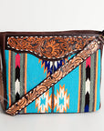 American Darling ADBGA183 Large Crossbody Hand Tooled Saddle Blanket Genuine Leather Women Bag Western Handbag Purse