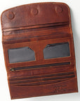 Hand Tooled Hand Painted Genuine Leather women bag western handbag purse