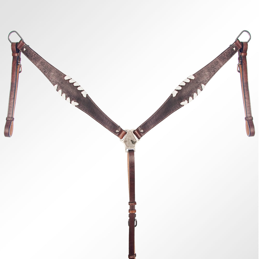 American Darling Western Horse Floral Headstall Tack Set Genuine Leather