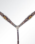 American Darling Western Horse Floral Headstall Tack Set Genuine Leather