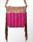 American Darling GIBGX216 Large Crossbody Hand Tooled Saddle Blanket Genuine Leather Women Bag Western Handbag Purse
