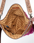 American Darling GIBGX216 Large Crossbody Hand Tooled Saddle Blanket Genuine Leather Women Bag Western Handbag Purse