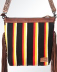 American Darling GIBGX221 Signature Crossbody Hand Tooled Saddle Blanket Genuine Leather Women Bag Western Handbag Purse