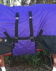 Hilason 1200D Winter Waterproof Horse Turnout Blanket Belly Wrap Purple
