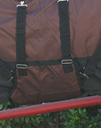 Hilason 1200D Winter Waterproof Poly Turnout Horse Blanket Belly Wrap Brown
