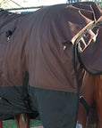 Hilason 1200D Winter Waterproof Poly Turnout Horse Blanket Belly Wrap Brown