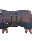 Hilason 1200D Winter Waterproof Poly Turnout Horse Blanket Belly Wrap Brown