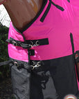 Hilason 600D Winter Waterproof Horse Turnout Blanket Belly Wrap Pink