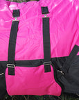 Hilason 600D Winter Waterproof Horse Turnout Blanket Belly Wrap Pink