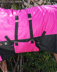 Hilason 600D Winter Waterproof Horse Turnout Blanket Belly Wrap Pink